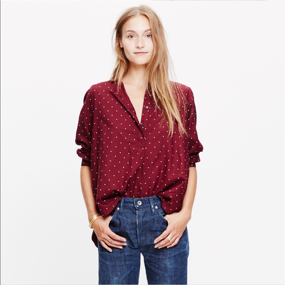 Madewell Polka Dots Top